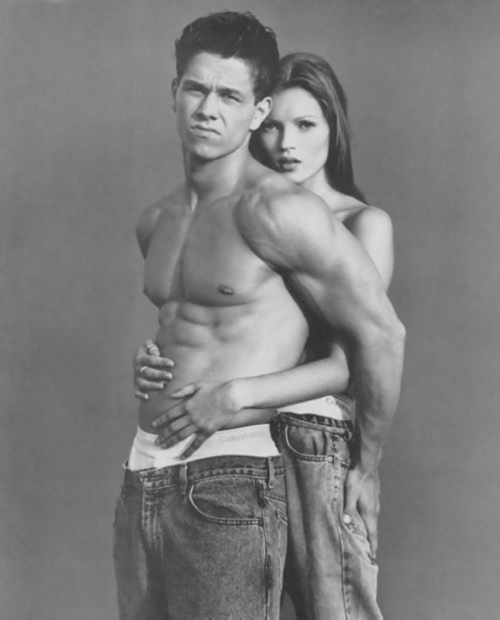 Kate Moss and Marky Mark