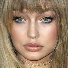 Gigi Hadid Fringe and fierce makeup