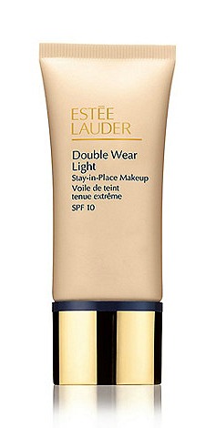 estee lauder double wear light, makeup bag